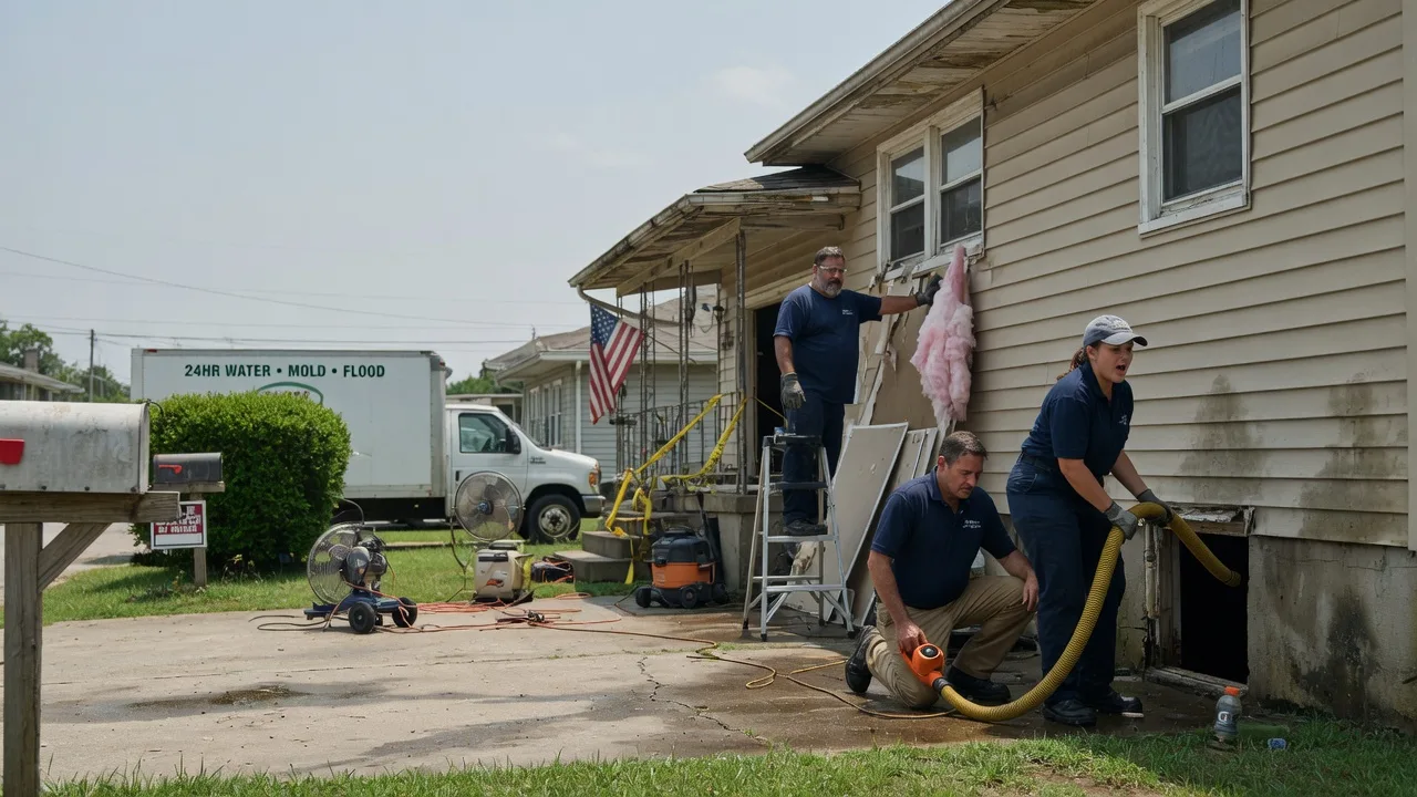 Water Damage Repair in Gas, KS near me